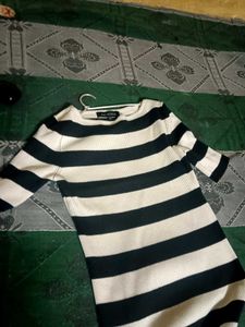 Striped Ribbed Knit Top