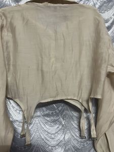 Stylish Cropped Button-Up Shirt