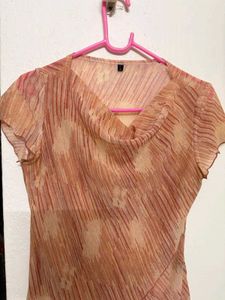 y2k cowl neck asymmetrical draped Top 🍑