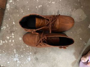 Stylish Brown Wedge Boots