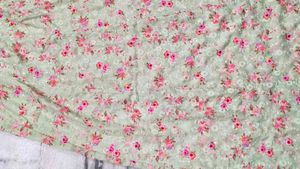 राजस्थानी Light Green Floral प्रिंट lanhga