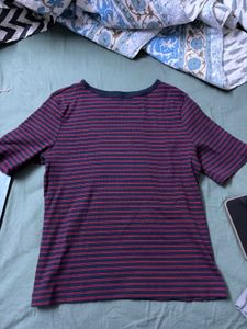 Uniqlo Striped Short Sleeve T-Shirt