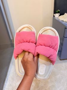 Comfy Pink Padded Slides