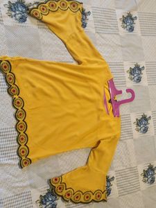 Yellow Vestry Top