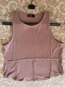 Ribbed Corset Tank Top