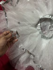Sparkling White Tulle Skirt