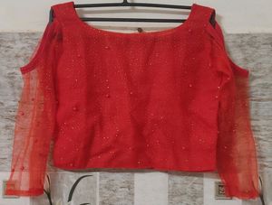 Red Choli / Crop Top (Women)