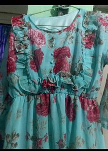 Layer Frock with  Heartshape Lipstick Free