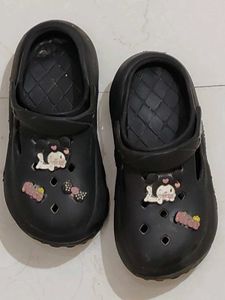 Cute Black crocs with charms