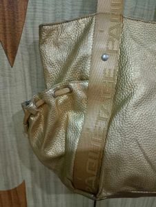 Gold Textured Tote Bag