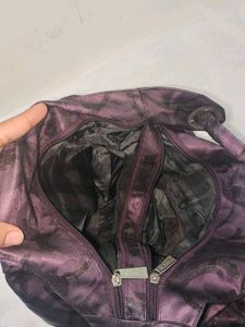 Purple baroque Hobo Bag