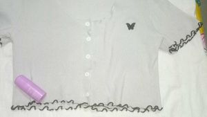 White Crop Top👀