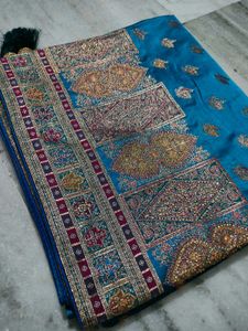 New Stunning satin banarasi silk saree
