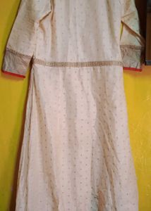 Cream Anarkali Gown