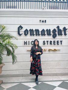 Stylish Printed Midi Dress