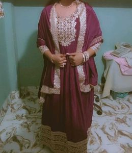 Elegant gown, bottom or duppata Set