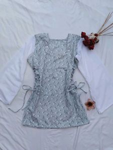 Side Corset short kurti💙