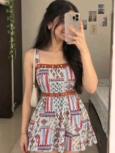 Boho Print Mini Dress