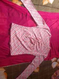 SUO plaid top