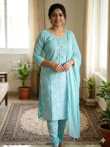 Beautiful Sky Blue Kurta Set
