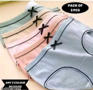 Pack of 3 Women's Briefs - Assorted Colors