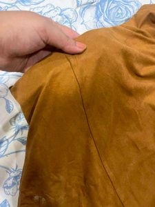 Brown A-Line Mini Skirt