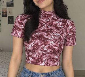 Stylish Marble Print Top
