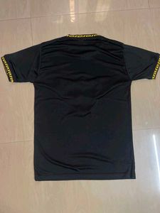 Black T-Shirt with Eagle Embellishment