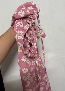 spaghetti dress pink