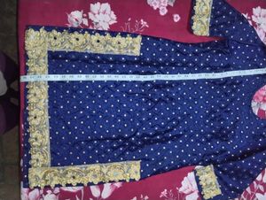 Royal Blue Embroidered Kurta Set