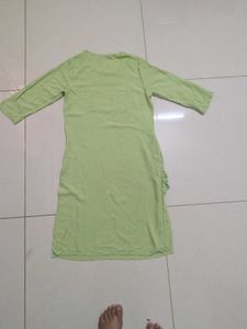 Lime Green Embroidered Kurta