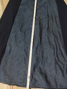 Denim &amp; Navy Skirt