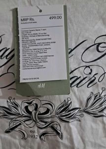 White Graphic Print Tee