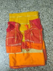 Price dropped Vibrant Yellow &amp; Orange blouse