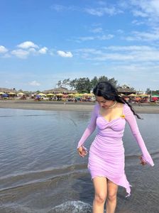 Lilac Ruched Mesh Dress