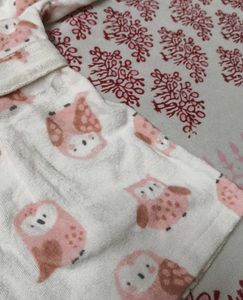 Carter's Cute Owl Print Baby Hoody Bath Gown