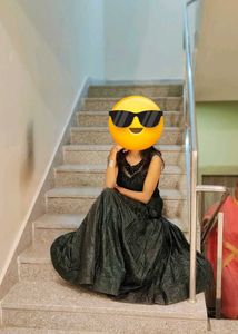 Gown With Heavy Flared Double Cancan