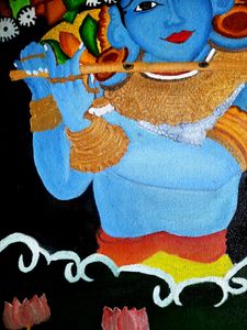 Lord Krishna Acrylic Painting