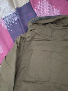 Olive Green Hooded Jacket