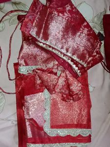 Elegant Red Banarasi Silk Saree