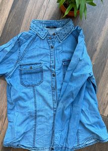 Roadster Denim Full Sleeves Shirt