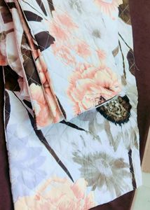 Floral Quilted Bedsheet and 2 pillows cover