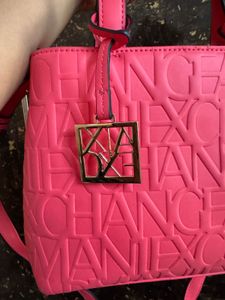 Armani Exchange Embossed Tote Bag