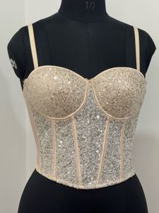 Sparkling Sequin Corset Top