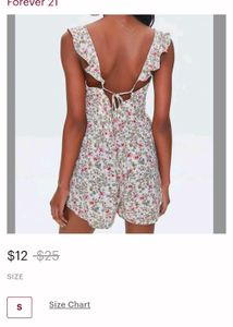 FOREVER 21 Floral Print Romper