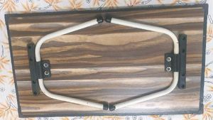 new unused Folding Table with Floral Scene