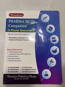 Pharma MCQs Companion B.Pharm Semester 8