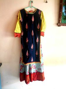 Premium Cotton Layered Anarkali Gown dress🌸