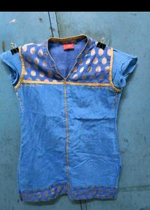 combo of Two Beautiful Blue Floral Kurta