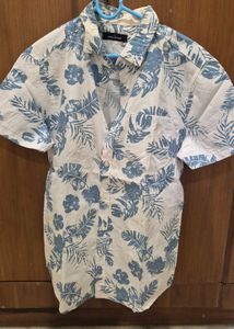 Men's Tropical Print Short Sleeve Shirt